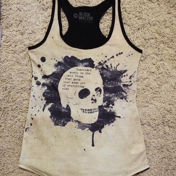 Black Matter Tops - Skull Tank Top